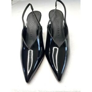 Katy Perry The Trendygurl Sling back wedge Party Girl black size 8.5